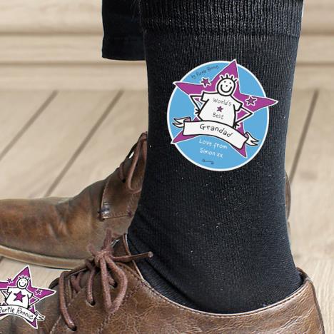 Personalised Purple Ronnie Mens Socks Extra Image 2